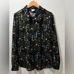 Floral Lace Shirt Size Small